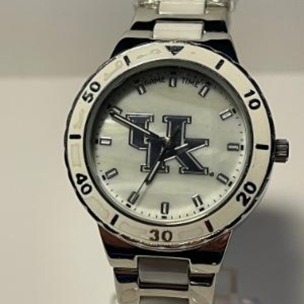 Kentucky Wildcats NCAA Stainless-Steel Women's PEARL Watch by Game Time NEW